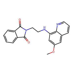 2-[2-[(6-Methoxyquinolin-8-yl)amino]ethyl]isoindole-1,3-dione structure