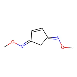 4-Cyclopentene-1,3-dione, 1,3-bis(O-methyloxime) structure