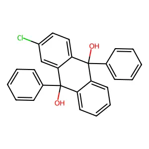 2-Chloro-9,10-diphenyl-9,10-dihydroanthracene-9,10-diol structure