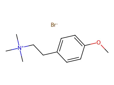 4-Methoxy-N,N,N-trimethylbenzeneethanaminium structure