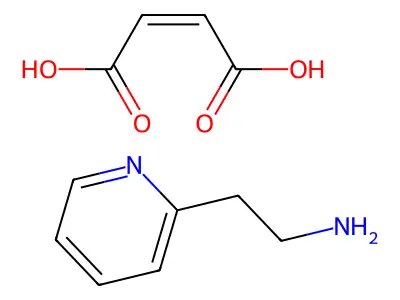 But-2-enedioic acid;2-pyridin-2-ylethanamine structure