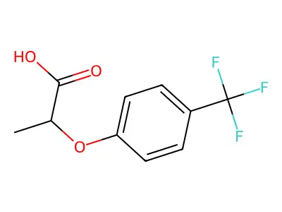 2-[4-(trifluoromethyl)phenoxy]propanoic Acid structure