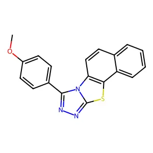 8-(4-Methoxyphenyl)naphtho(2',1':4,5)thiazolo(2,3-C)(1,2,4)triazole structure