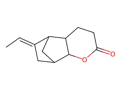 6-Ethylideneoctahydro-2H-5,8-methanochromen-2-one structure
