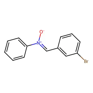 Benzenamine, N-[(3-bromophenyl)methylene]-, N-oxide structure