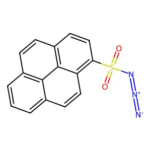 Pyrenesulfonyl azide structure