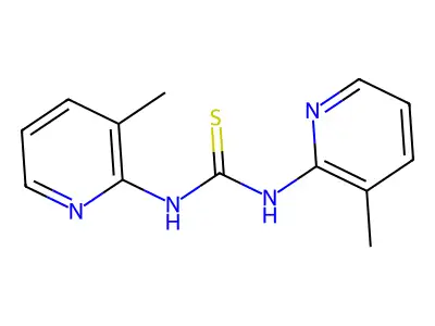 N,N'-Bis(3-methyl-2-pyridinyl)thiourea structure