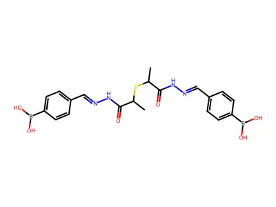 [4-[(E)-[2-[1-[(2E)-2-[(4-boronophenyl)methylidene]hydraziny structure