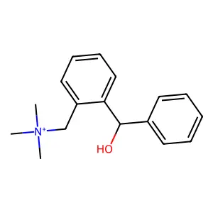 [2-[Hydroxy(phenyl)methyl]phenyl]methyl-trimethylazanium structure