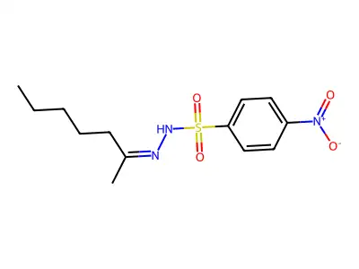 N-(heptan-2-ylideneamino)-4-nitrobenzenesulfonamide structure