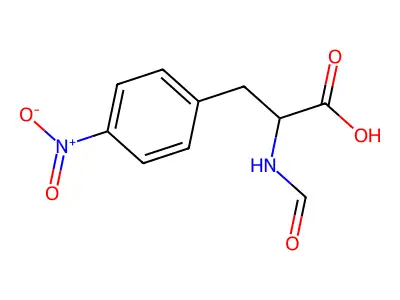 2-formamido-3-(4-nitrophenyl)propanoic Acid structure