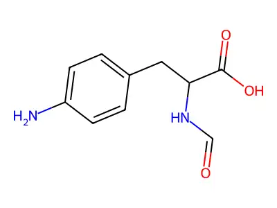 3-(4-Aminophenyl)-2-formamidopropanoic acid structure