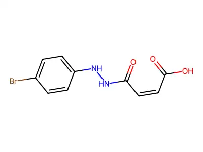 4-[2-(4-Bromophenyl)hydrazinyl]-4-oxobut-2-enoic acid structure