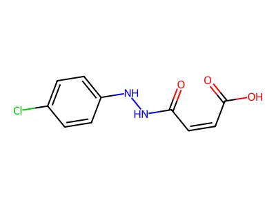 4-[2-(4-Chlorophenyl)hydrazinyl]-4-oxobut-2-enoic acid structure