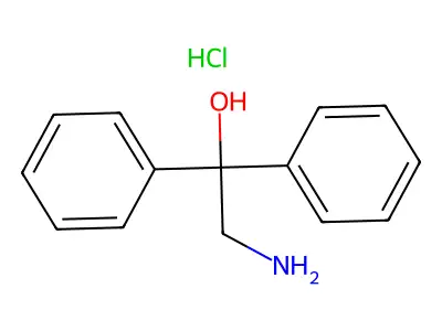 Benzhydrol, alpha-(aminomethyl)-, hydrochloride structure