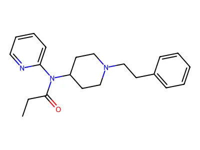 Propanamide, N-[1-(2-phenylethyl)-4-piperidinyl]-N-2-pyridinyl- structure