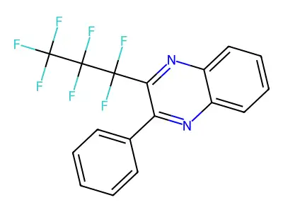 2-(Heptafluoropropyl)-3-phenylquinoxaline structure