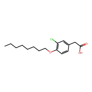 4-(辛氧基)-3-氯苯乙酸 structure