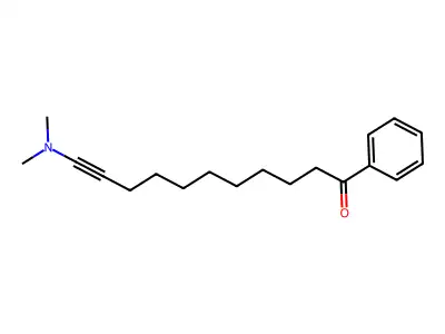 10-Undecynophenone, 11-dimethylamino- structure