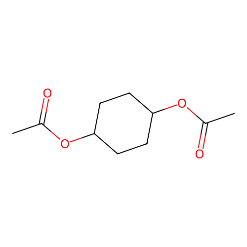 cis-1,4-Diacetoxycyclohexane structure