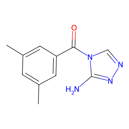 4-(3,5-dimethylbenzoyl)-4H-1,2,4-triazol-3-amine structure