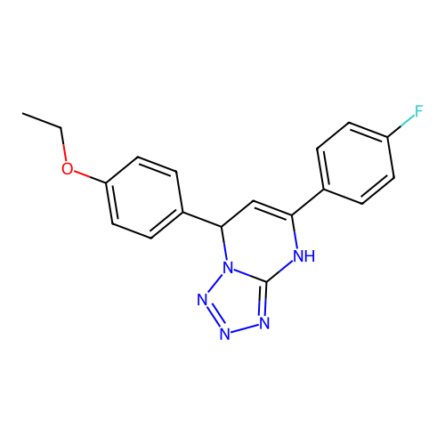 7-(4-Ethoxyphenyl)-5-(4-fluorophenyl)-4,7-dihydrotetrazolo[1,5-a]pyrimidine structure