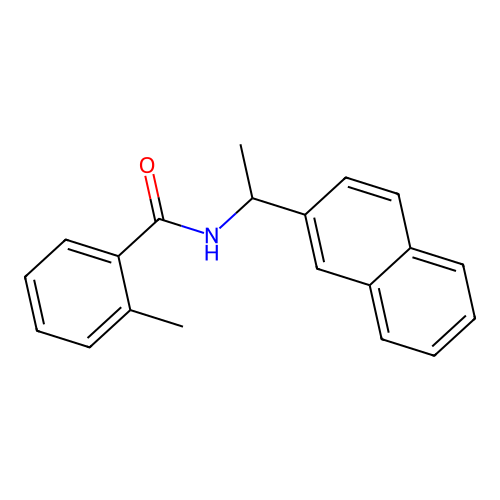 2-methyl-N-[1-(2-naphthyl)ethyl]benzamide structure