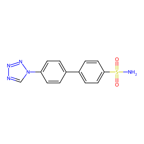 4-(4-(1,2,3,4-Tetraazolyl)phenyl)benzenesulfonamide structure