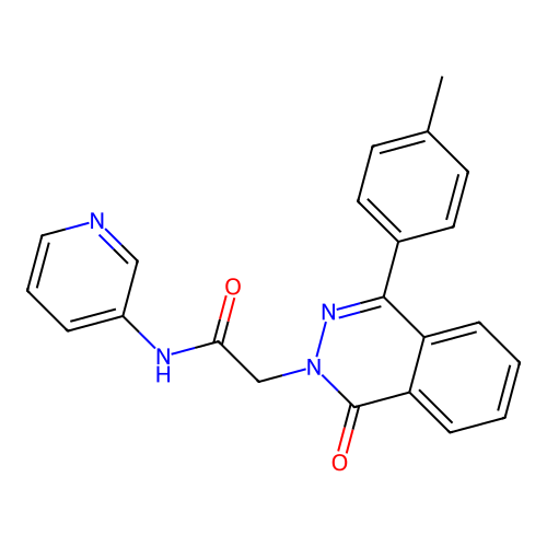 Acetamide, 2-(1-oxo-4-p-tolyl-1H-phthalazin-2-yl)-N-(pyridin-3-yl)- structure