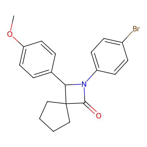 2-(4-Bromophenyl)-3-(4-methoxyphenyl)-2-azaspiro[3.4]octan-1-one structure