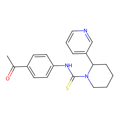 N-(4-Acetylphenyl)-2-(pyridin-3-YL)piperidine-1-carbothioamide structure