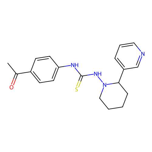 1-(4-Acetylphenyl)-3-(2-(pyridin-3-yl)piperidin-1-yl)thiourea structure