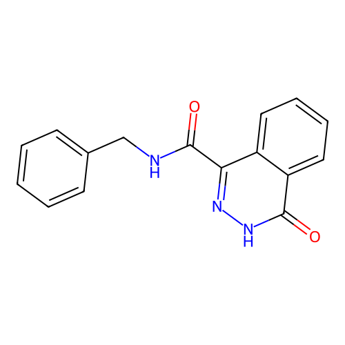 N-benzyl-4-oxo-3,4-dihydrophthalazine-1-carboxamide structure