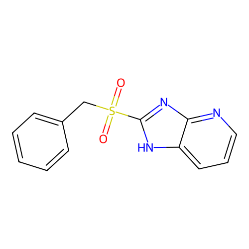 2-(benzylsulfonyl)-3H-imidazo[4,5-b]pyridine structure