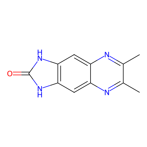 6,7-dimethyl-1,3-dihydro-2H-imidazo[4,5-g]quinoxalin-2-one structure
