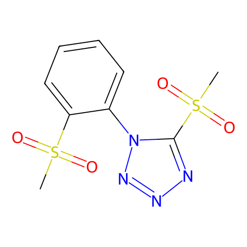 5-Methylsulfonyl-1-(2-methylsulfonylphenyl)tetrazole structure