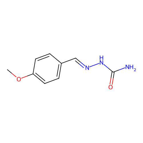 [(E)-[(4-methoxyphenyl)methylidene]amino]urea structure