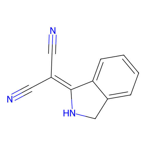 2-(2,3-dihydro-1H-isoindol-1-ylidene)malononitrile structure