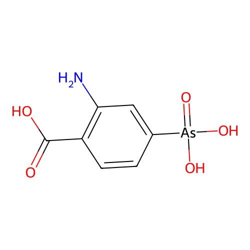 2-Amino-4-arsonobenzoic acid structure