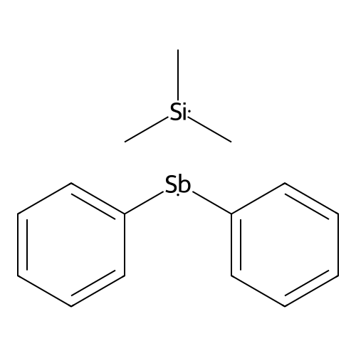 Stibine, diphenyl(trimethylsilyl)- structure