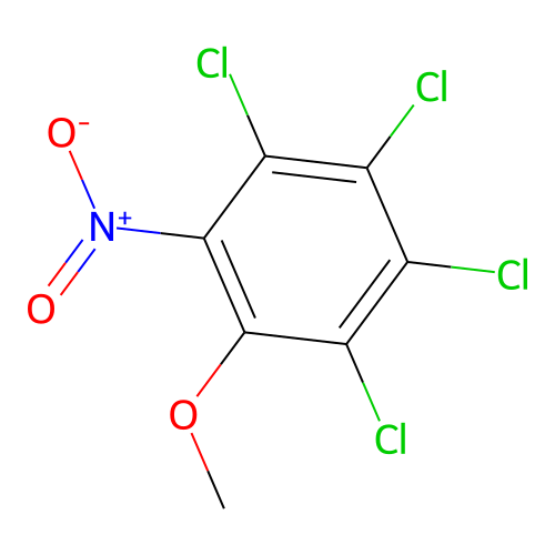 Benzene, 1,2,3,4-tetrachloro-5-methoxy-6-nitro- structure