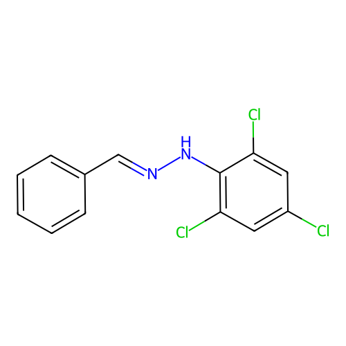 Benzaldehyde, (2,4,6-trichlorophenyl)hydrazone structure