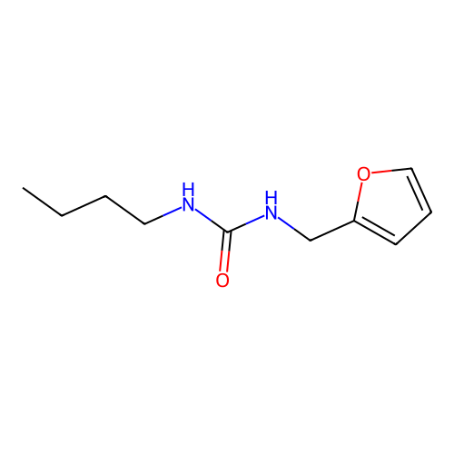 1-Butyl-3-furfurylurea structure