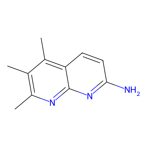 2-Amino-5,6,7-trimethyl-1,8-naphthyridine structure