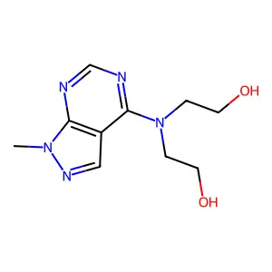 4,6-Bis(methylthio)-1H-pyrazolo[3,4-d]pyrimidine structure