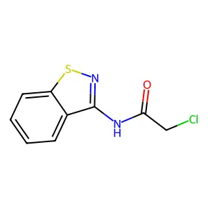 N-1,2-Benzisothiazol-3-yl-2-chloroacetamide structure