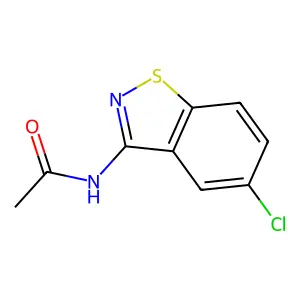 N-(5-氯-1,2-苯并异噻唑-3-基)乙酰胺 structure