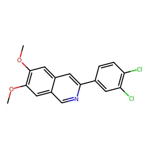 3-(3,4-Dichlorophenyl)-6,7-dimethoxyisoquinoline structure