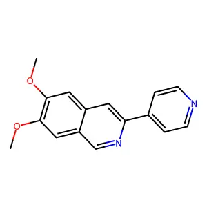 Isoquinoline, 6,7-dimethoxy-3-(4-pyridinyl)- structure