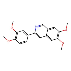 3-(3,4-Dimethoxyphenyl)-6,7-dimethoxyisoquinoline structure